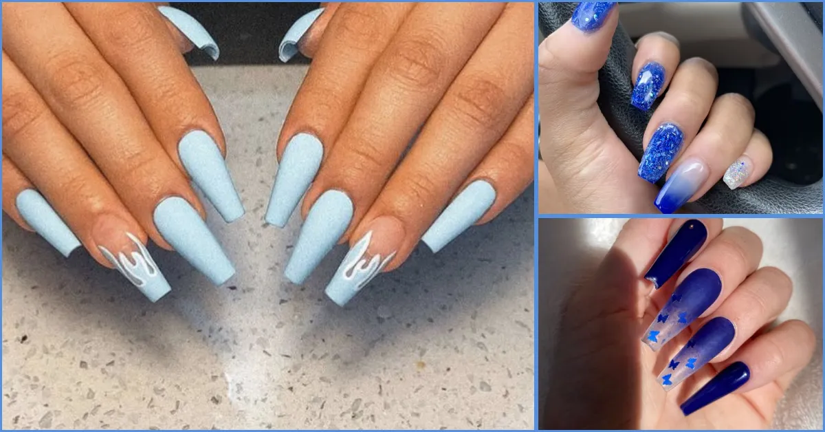 25 Blue Acrylic Nail Designs Really Worth a Try Now