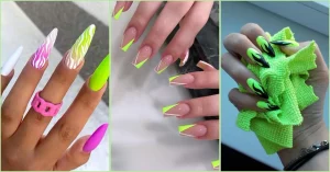28 Bold Neon Manicure Nails: Striking Looks That Slay Mode