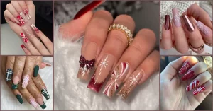 26 Coffin Christmas Nail Designs Soft Glam, and So On Point