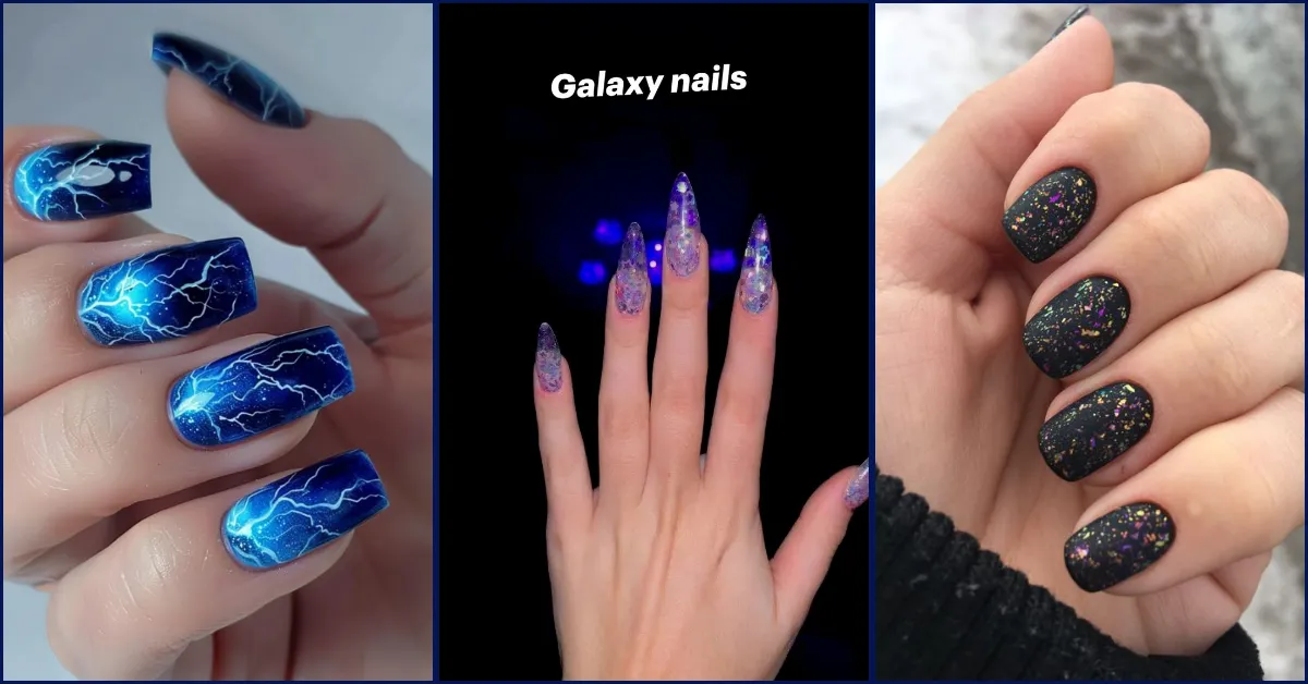 25 Bold & Bright Galaxy Nail Art Looks – Just Wow