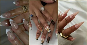 24 Gold Y2K Nails That Nail Luxe and Glam Vibe Check