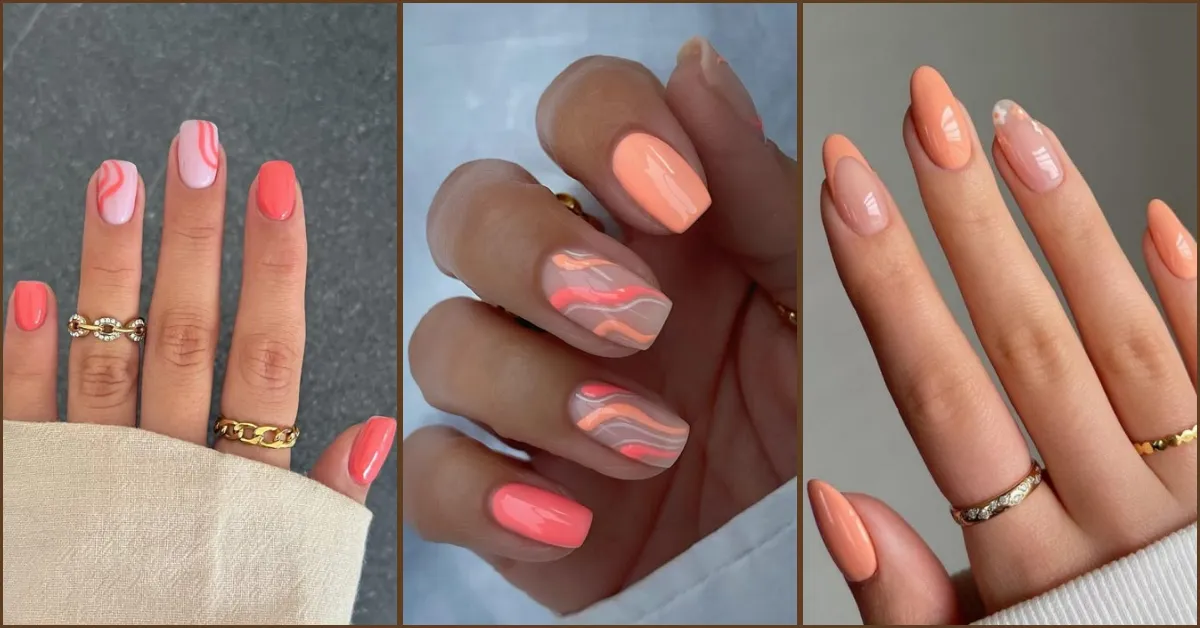 30 Peach Coral Nails Looks That Bring Chic, Soft Glam Vibes