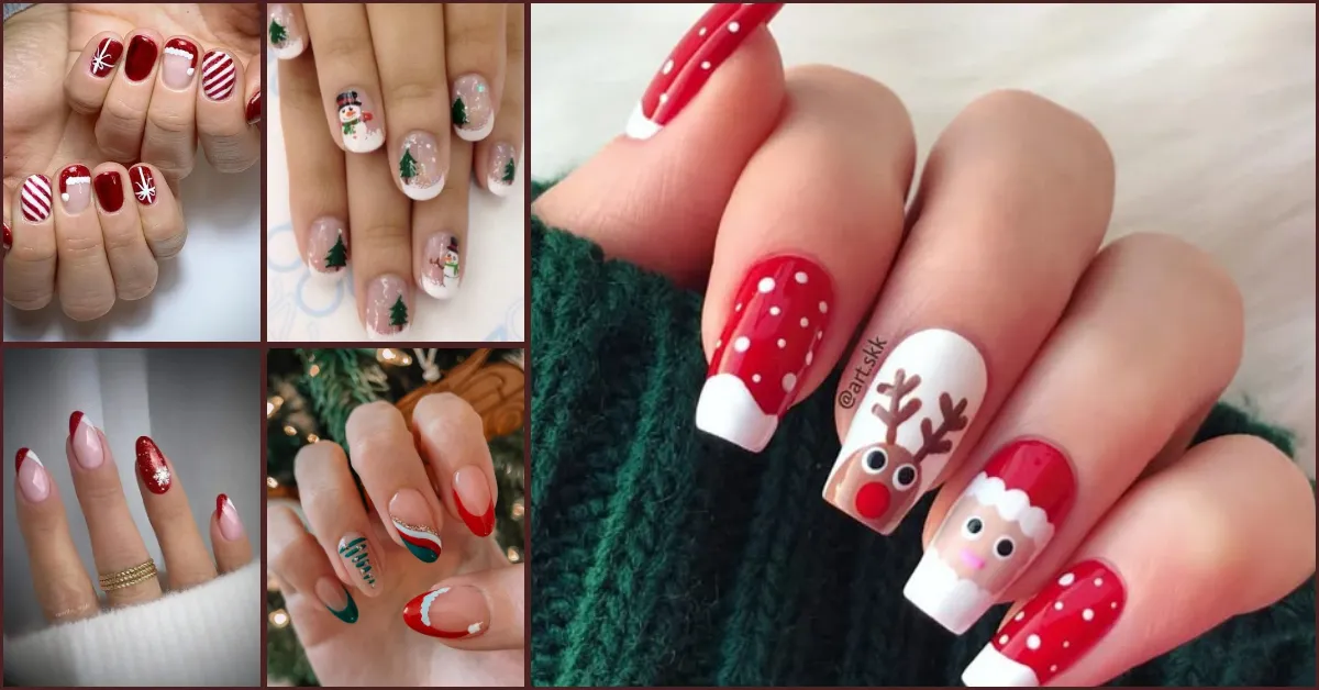 18 Simple Christmas Nail Designs: Playful Looks and Cute