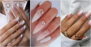 18 Classy Wedding French Nail Art Ideas, Make the Big Day Shine