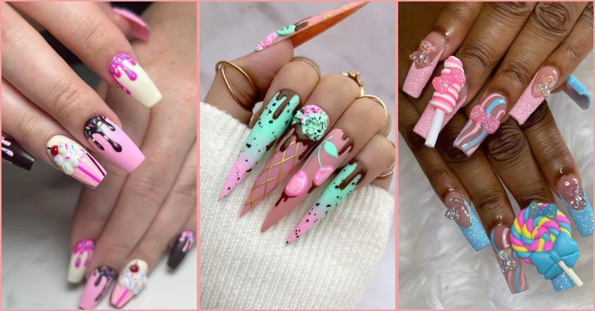 21 Chic Sweet Candy Nail Art Ideas That Tap to See