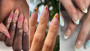 54 Chic 2025 Botanical Nail Art Motif for Spring Glow