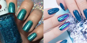 54 2025 shimmering peacock nails Trend Spotlight