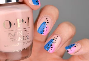 38 Chic Blue Abstract Nail Pattern for Everyday Glam