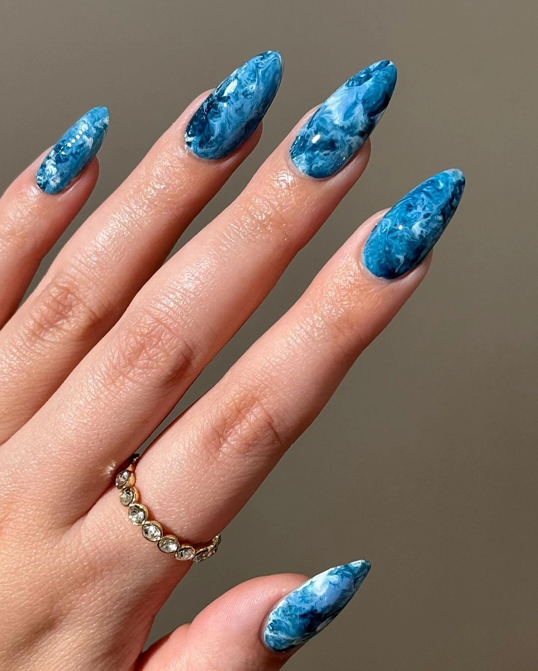 36 Stunning Design Blue Marble Nail Design 2025 Splash