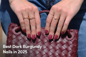 51 Colorful Burgundy Nails With 2025 Jewel Accents