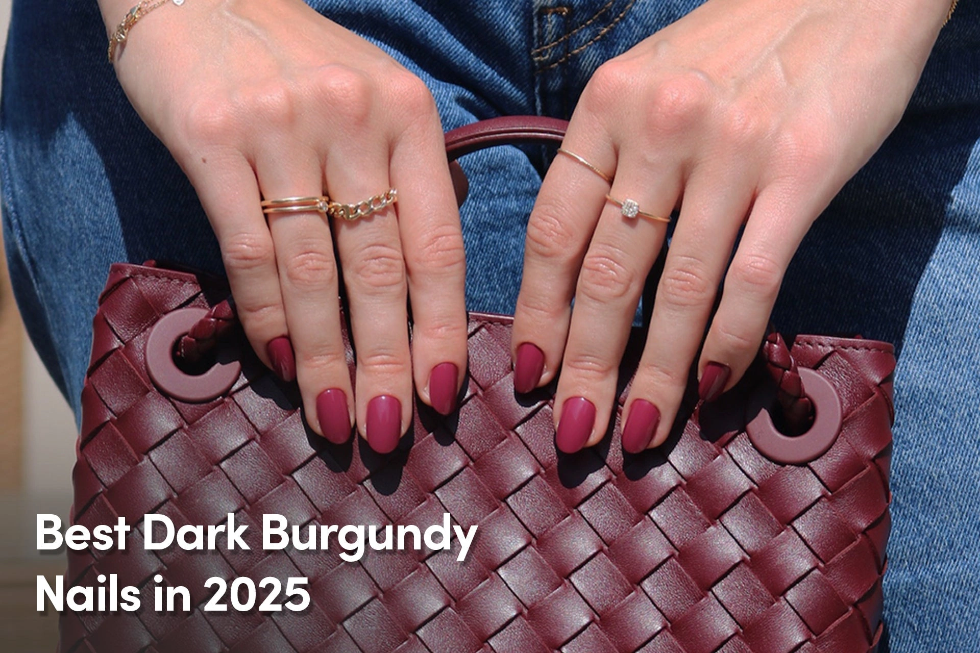 51 Burgundy Nails With 2025 Jewel Accents