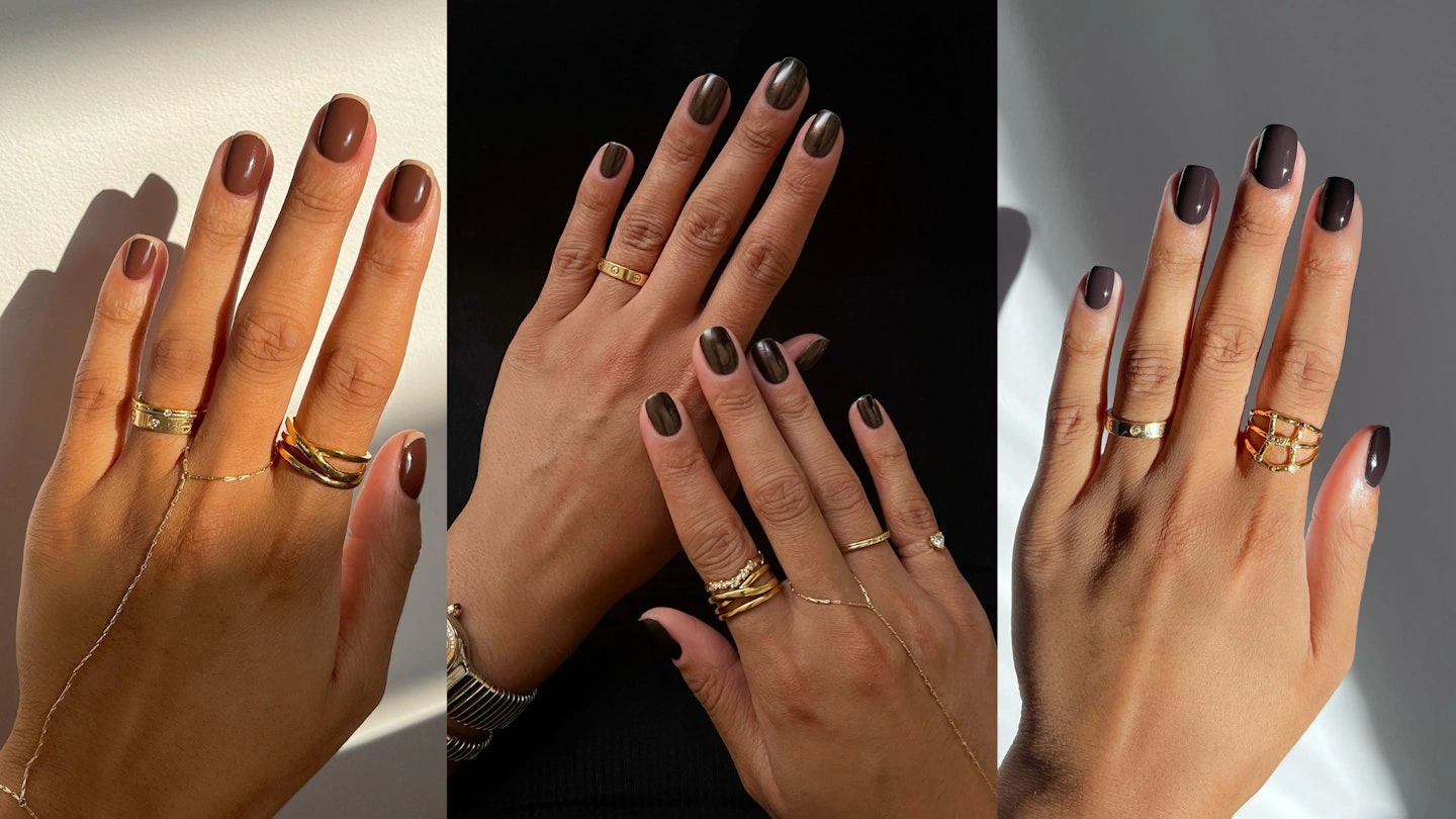 30 Elegant Chocolate Layer Nail Design For Glam