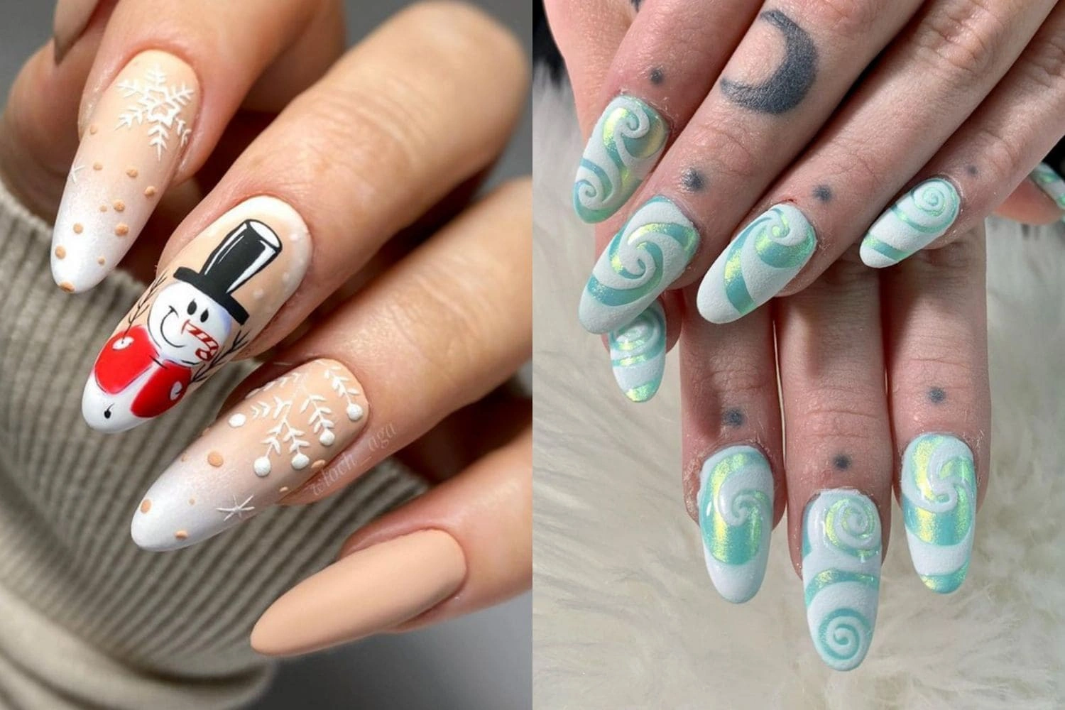 Cozy Bear Paw Winter Nails