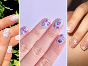 45 Stunning Gel Short Nail Designs Floral For Spring