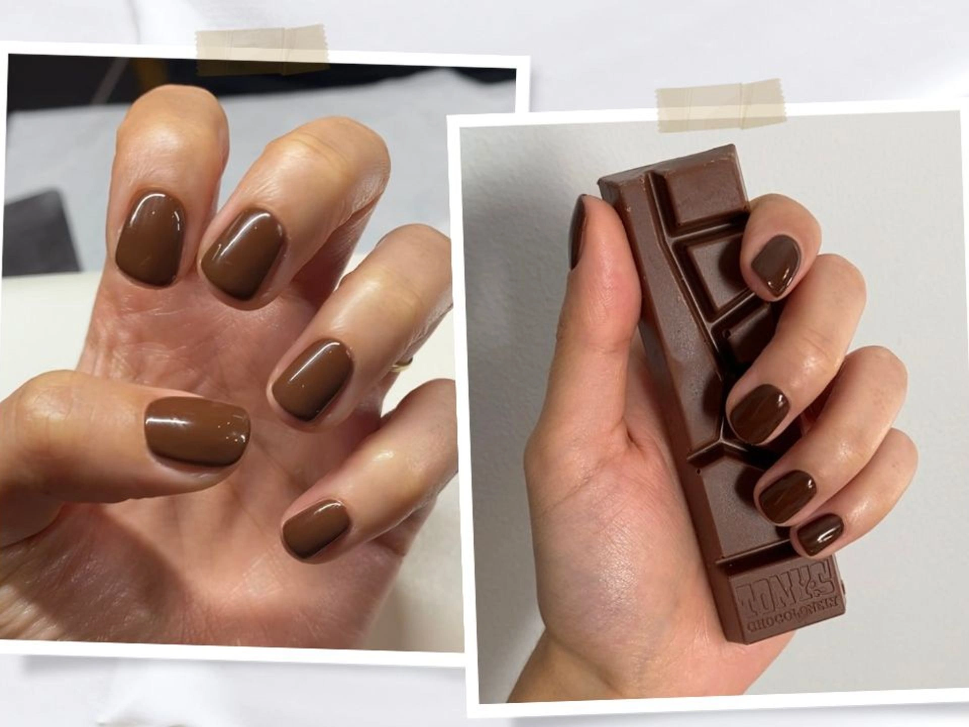 18 Glossy Chocolate Themed Nails: A Sweet Finish