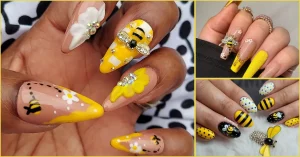 37 Chic Golden bumblebee 2025 nails For Trendsetters