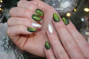 38 Chic Kuku Nail Art 2025 Galaxy-Inspired Nail Accent