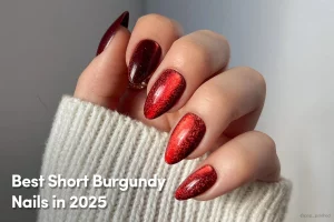 38 Fresh Trends: Maroon Matte Finish Nail Portrait 2025