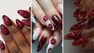 48 Maroon Nails Simple Style 2025 Trend Introduction