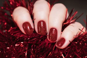 38 Chic Maroon Single Nail Design for Effortless Glam