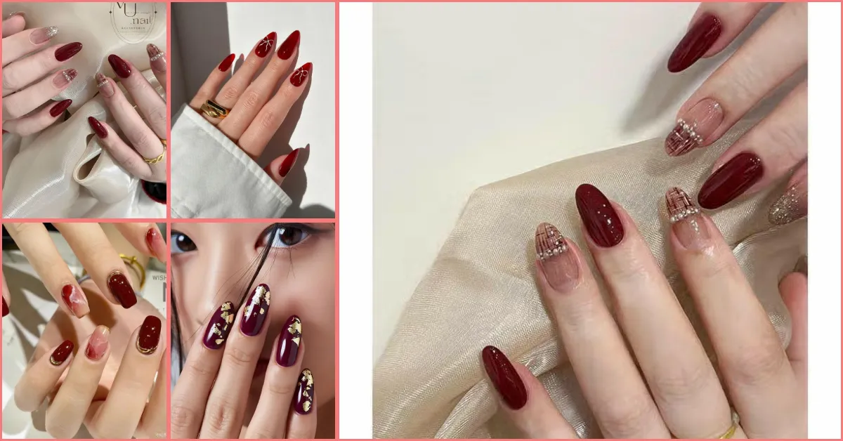 31 Stunning Nail Art Maroon Elegan For Any Occasion