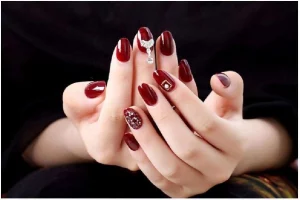 26 Stunning Nail Art Maroon Mewah Ideas