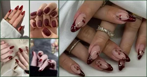 41 Chic Nail Art Maroon Simple Look That Turns Heads