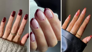 29 Red Nail Art Geometric Gradient Fashion Guide