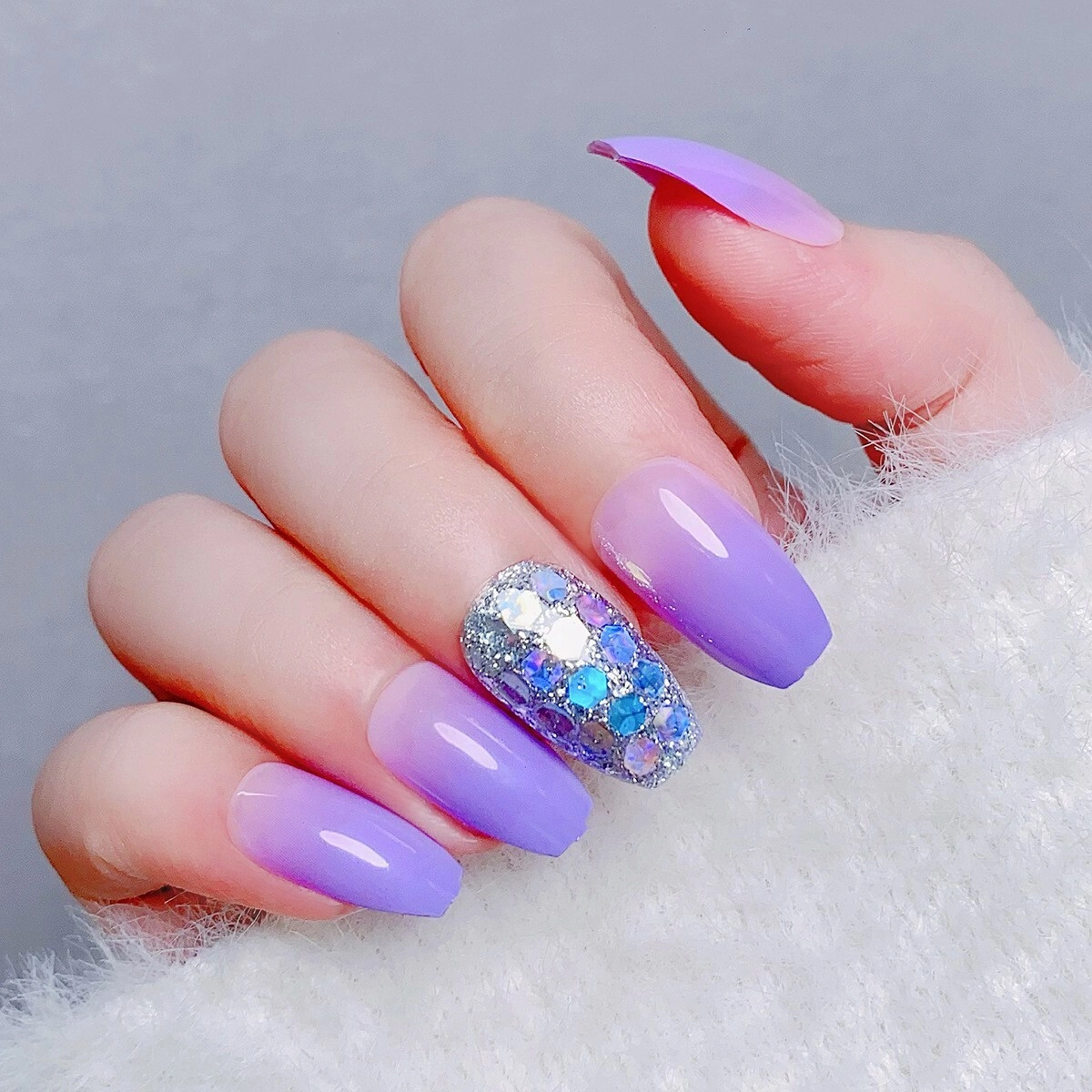 20 Stunning Spiral Purple Ombre Nails Make It Count