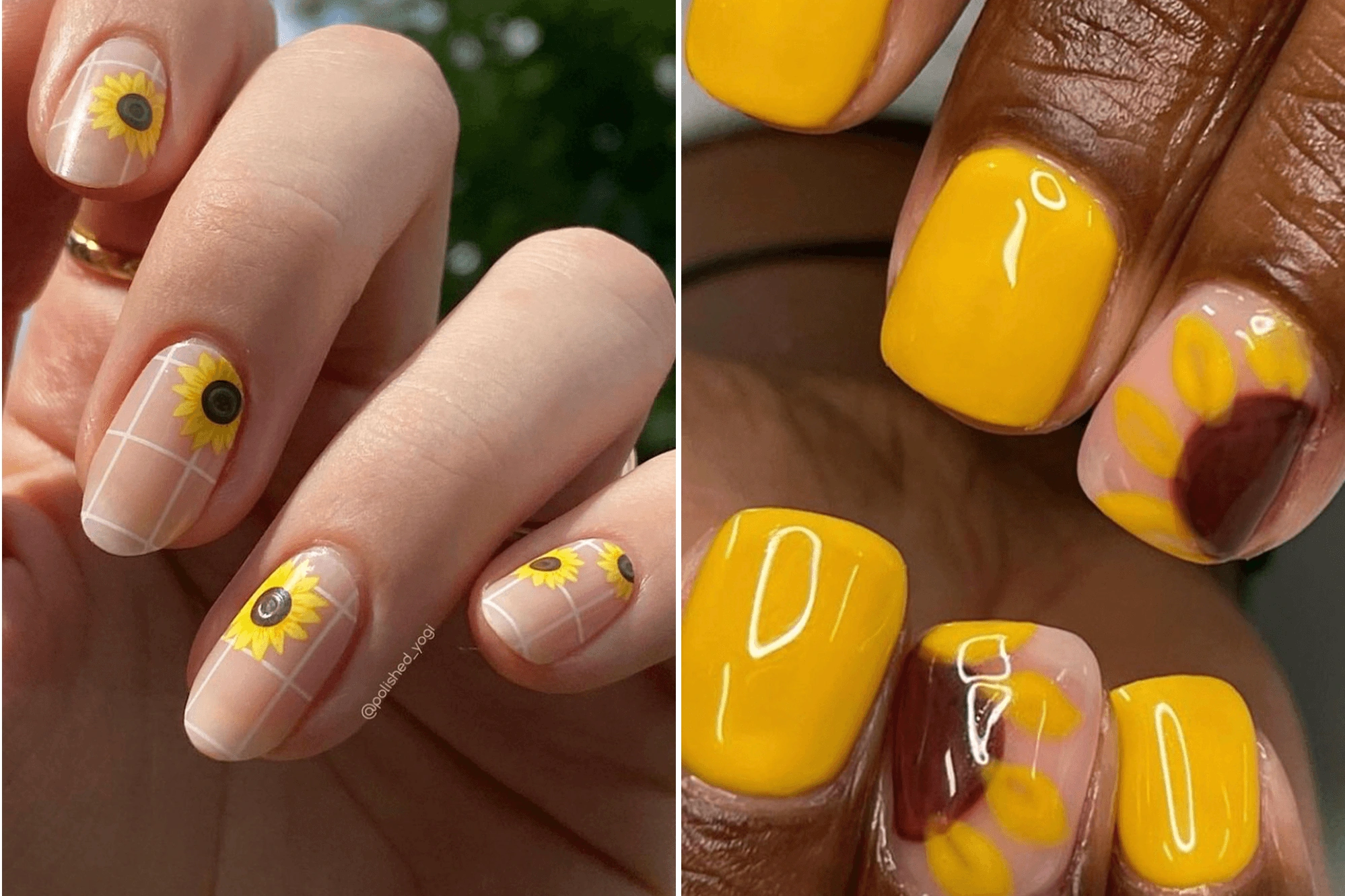 42 Radiant Sunflower Nail Morning Glow For Joy