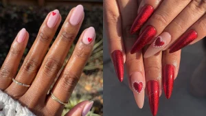 25 Get Stylish Valentine'S Day Romantic Heart Nails