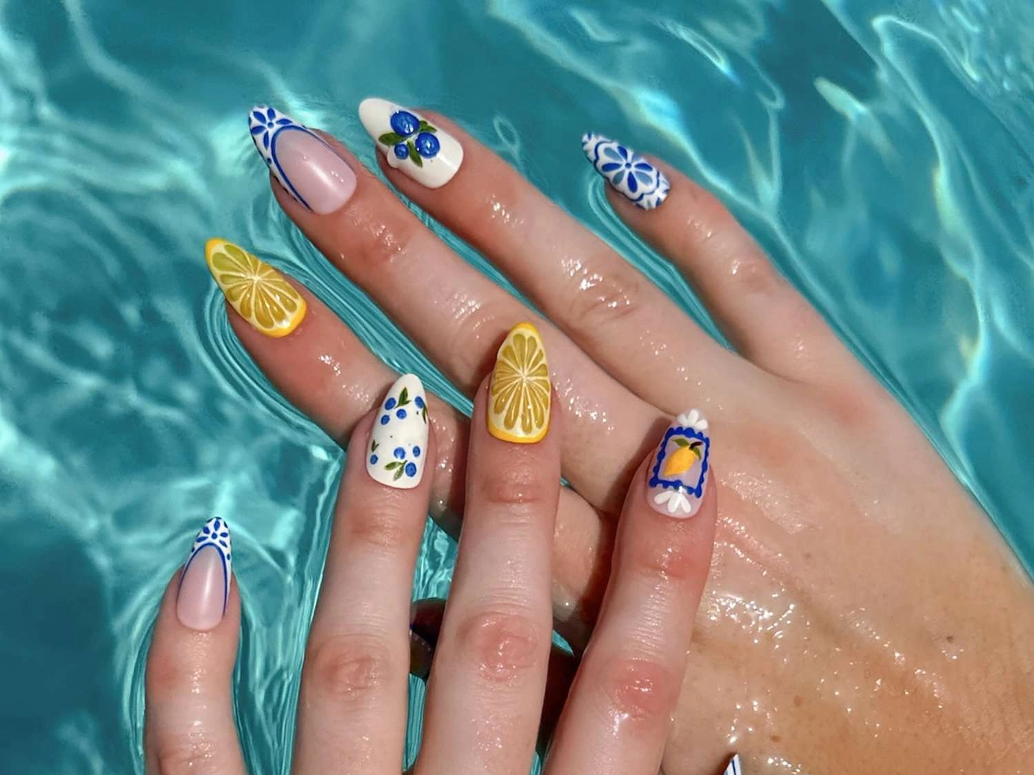 42 Bold Vibrant Blue Nail Designs 2025 Shine On