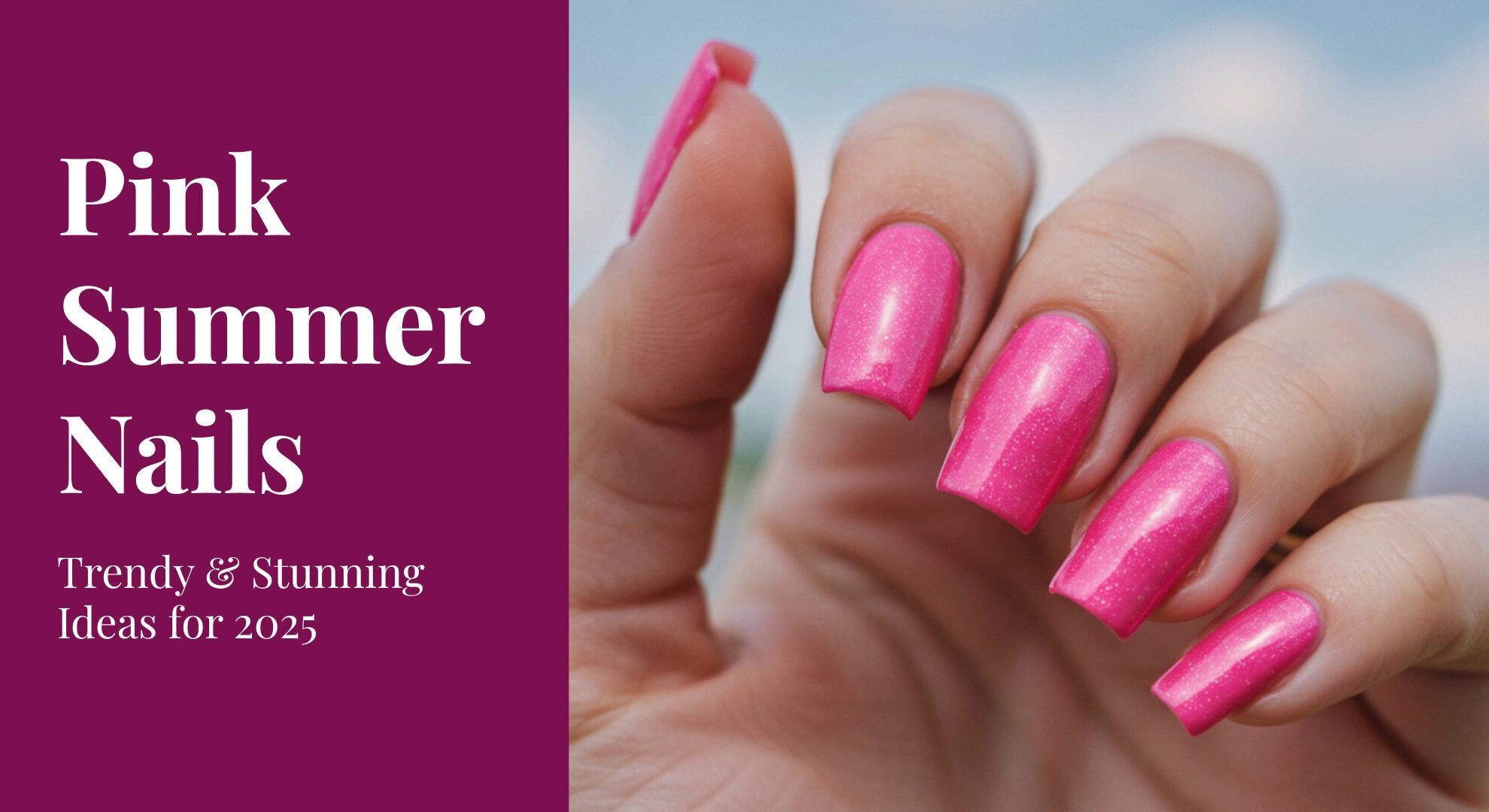 31 Radiant Chic 2025 Elegant Neon Pink Nails Style