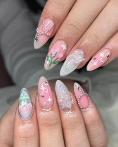 2025 Floral Flutter Nail Designs For Spring
