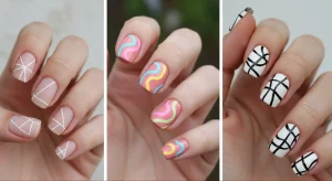 2025 Geometric Short Nail Style: Your New Trend