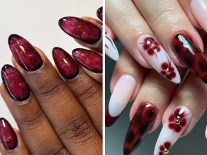 34 Vibrant 2025 Glossy Cherry Nail Set For Glisten