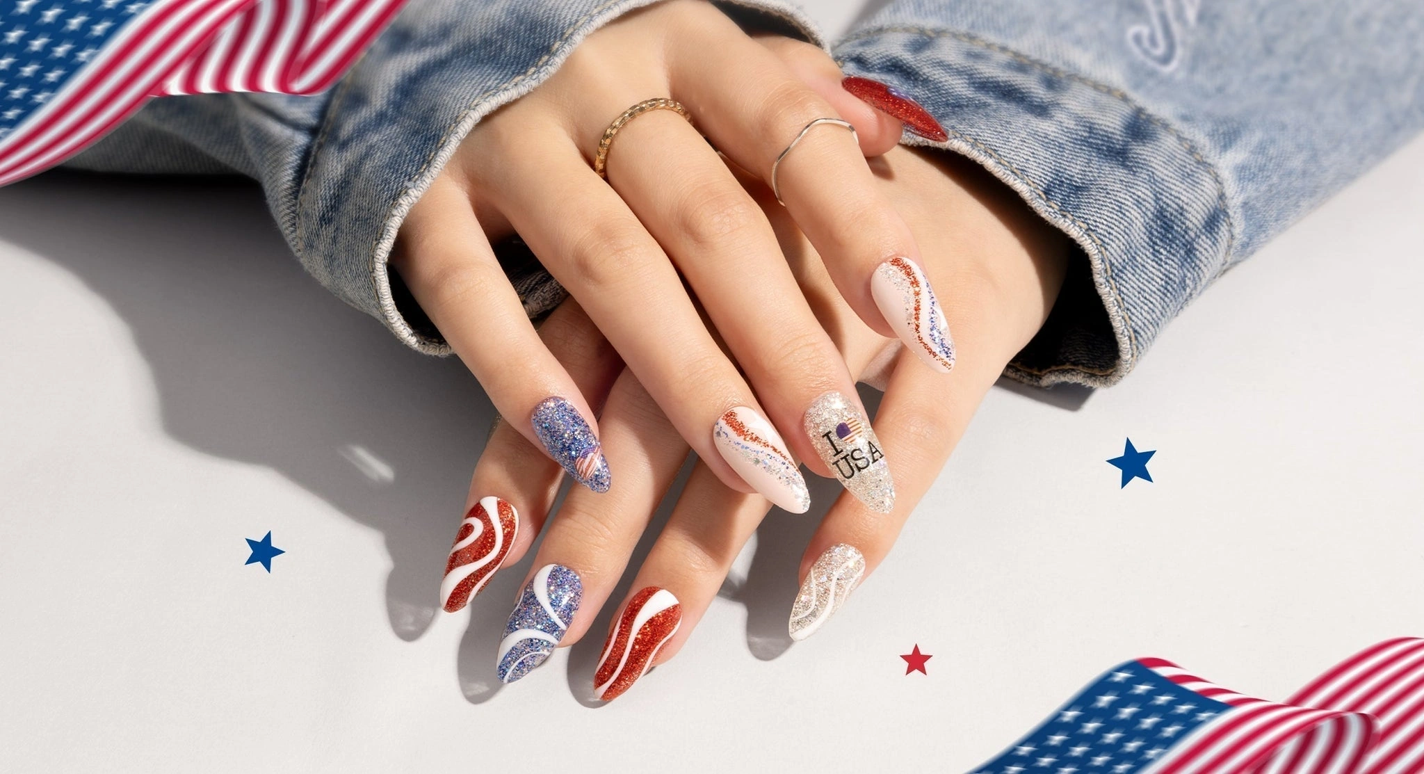 28 Brilliant 2025 Patriotic Nail Design: Shine On