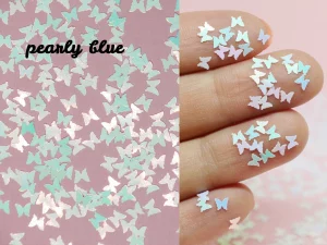 33 Radiant Abstract Butterfly Nails With Glitter