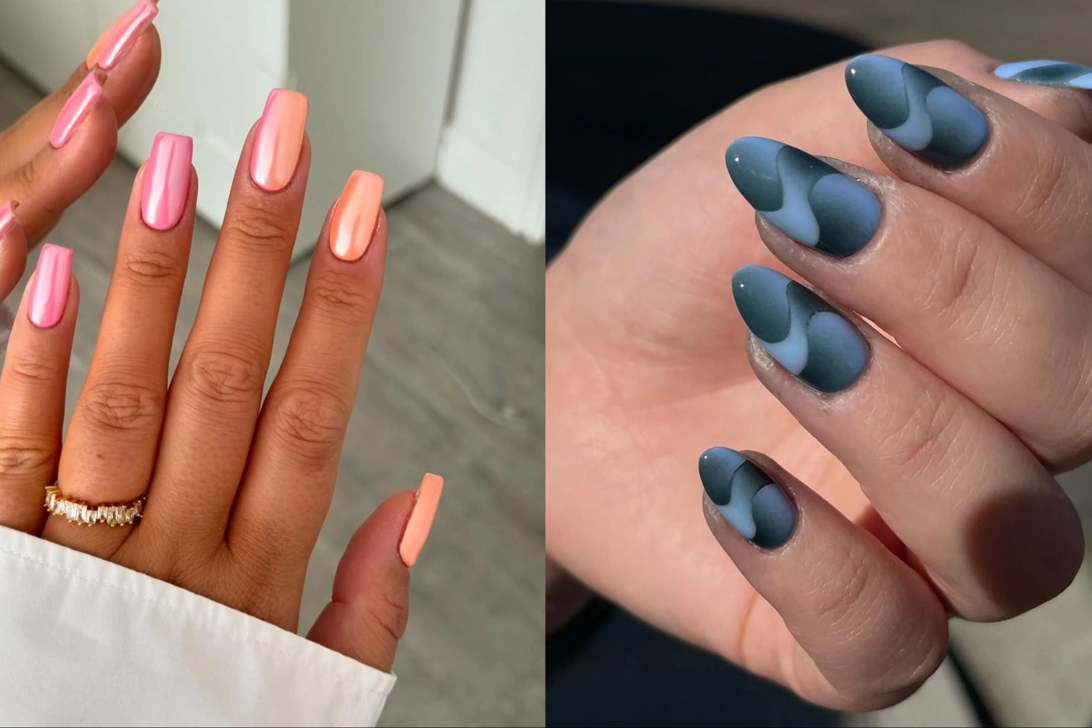 15 Stunning Abstract Gradient Nail Art Trending Now
