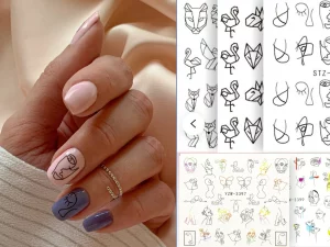 33 Stunning Abstract Stenciled Nail Art Ideas