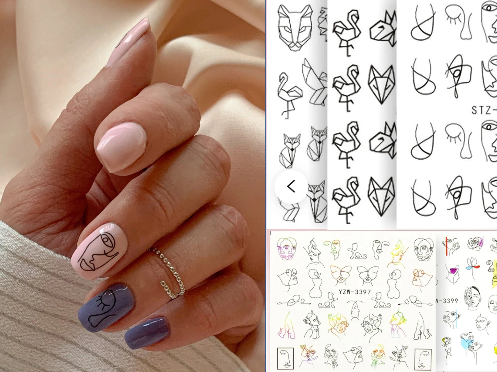 33 Stunning Abstract Stenciled Nail Art Ideas Unleashed