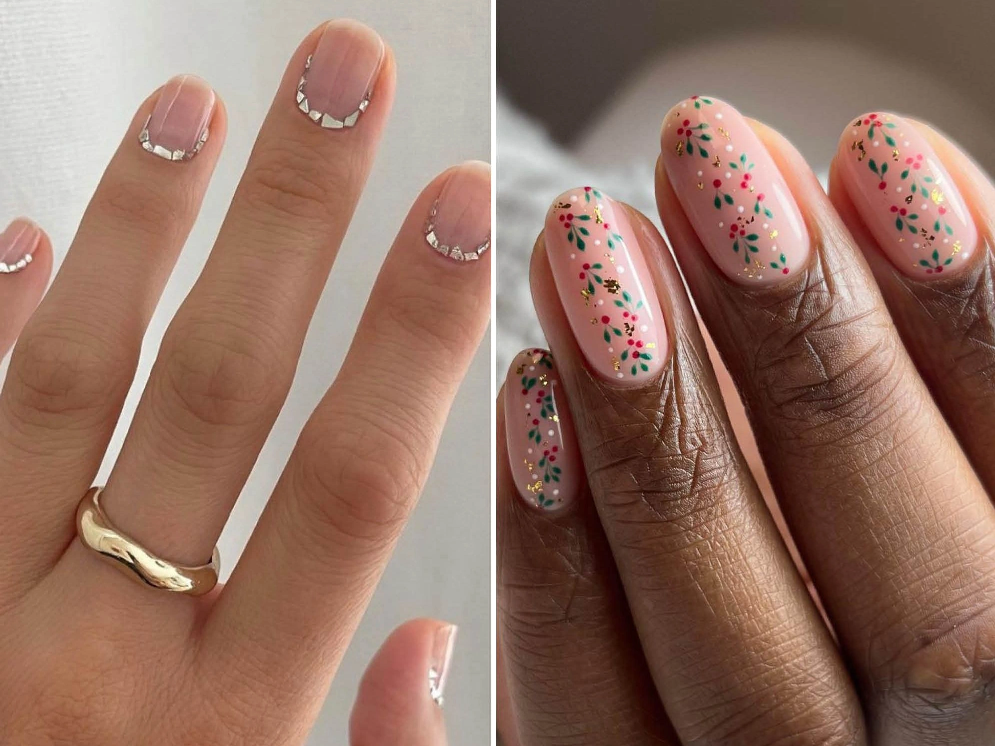 23 Acrylic Short Nail Designs With Icy Sparkle In Frost