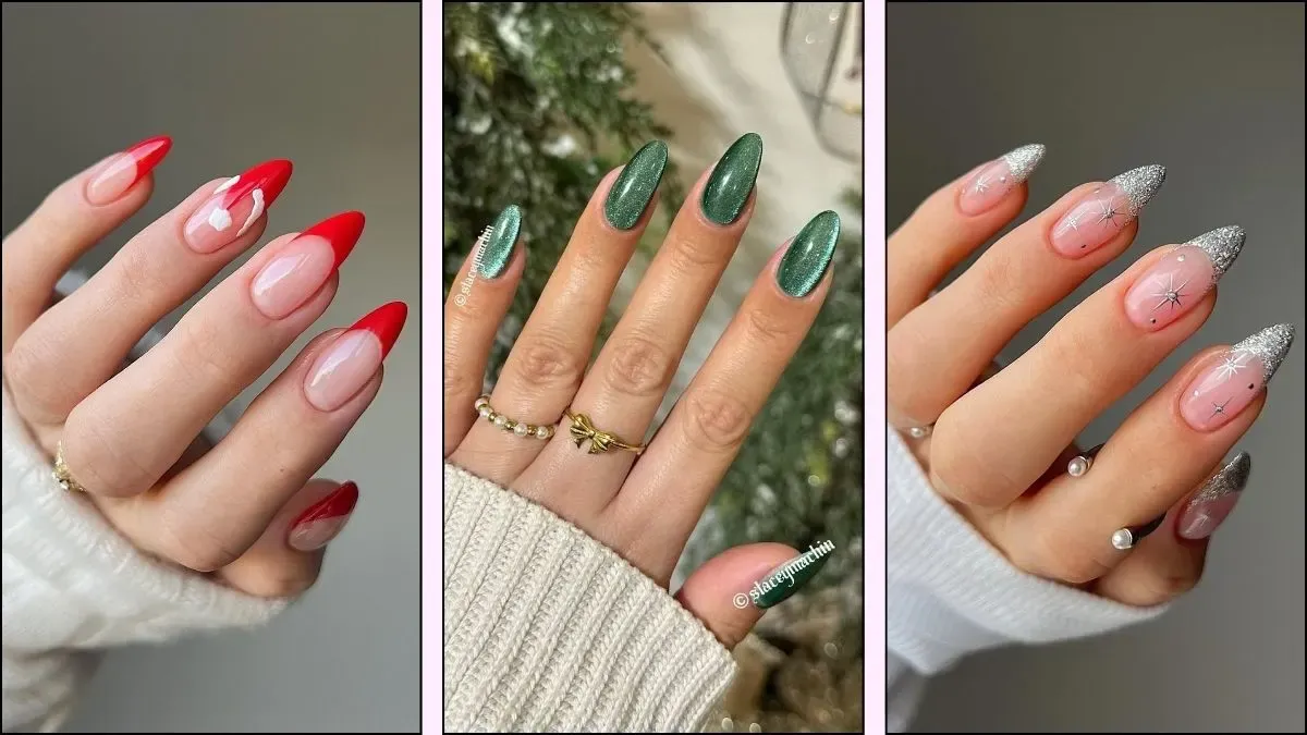 13 Elegant Almond Shape Glittered Nail Art: Shine On