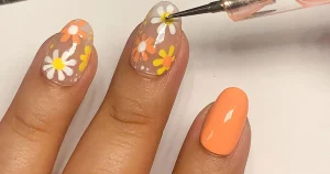 29 Sophisticated Autumn Daisy Nail Design Ideas