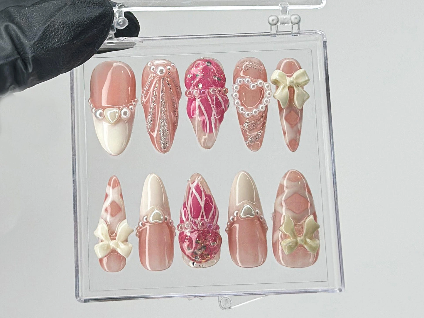 19 Elegant Bow Nail Design Floral Pattern: Flower Power