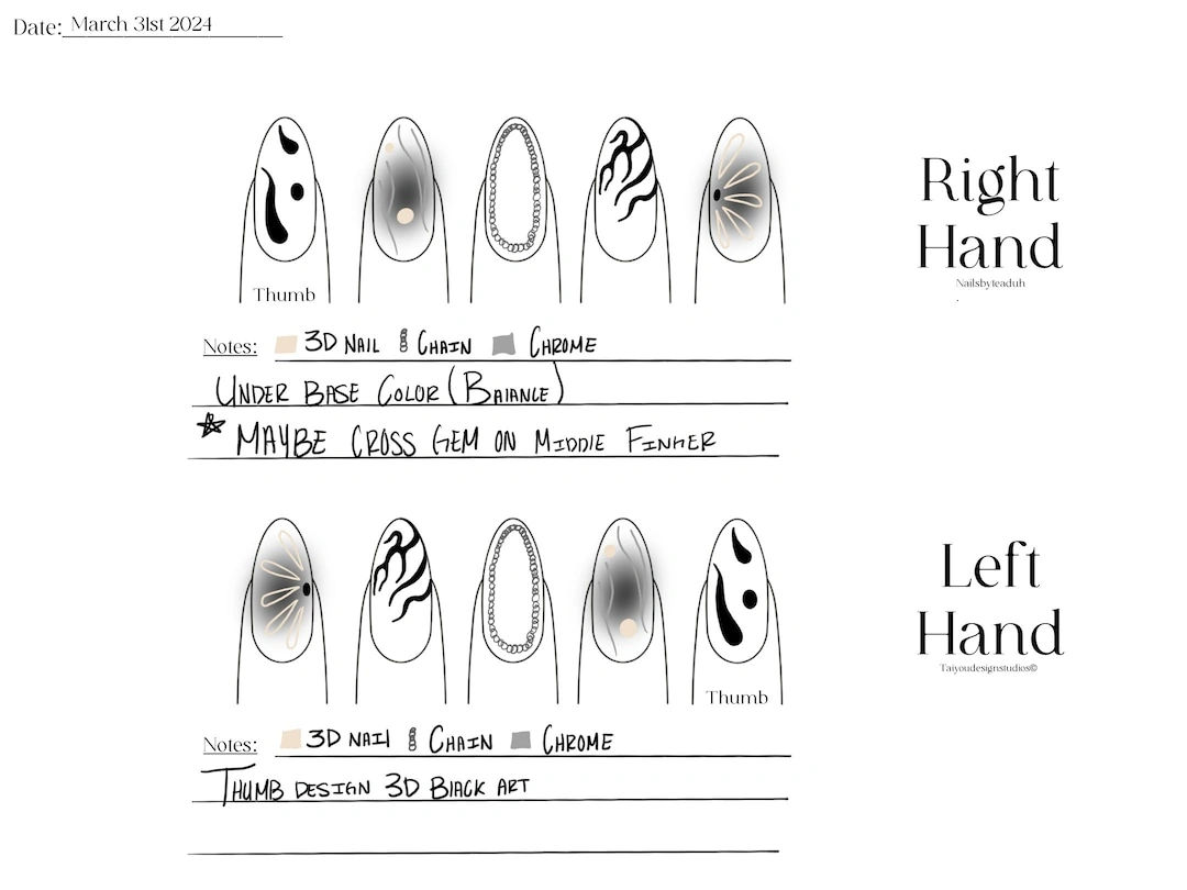 11 Chic Budget-Friendly Nail Art Sketches For Fun