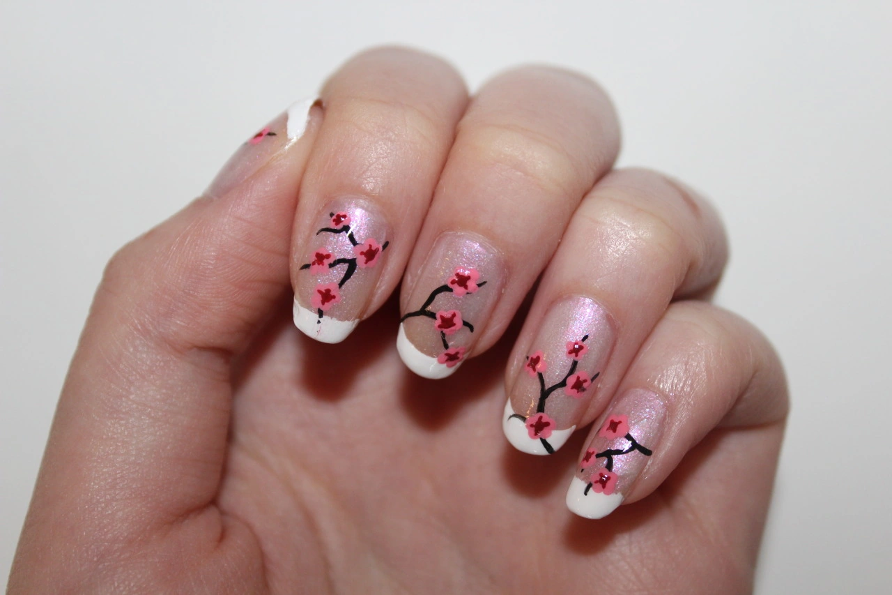 36 Elegant Cherry Blossom Nail Art: Fresh Spring Glow