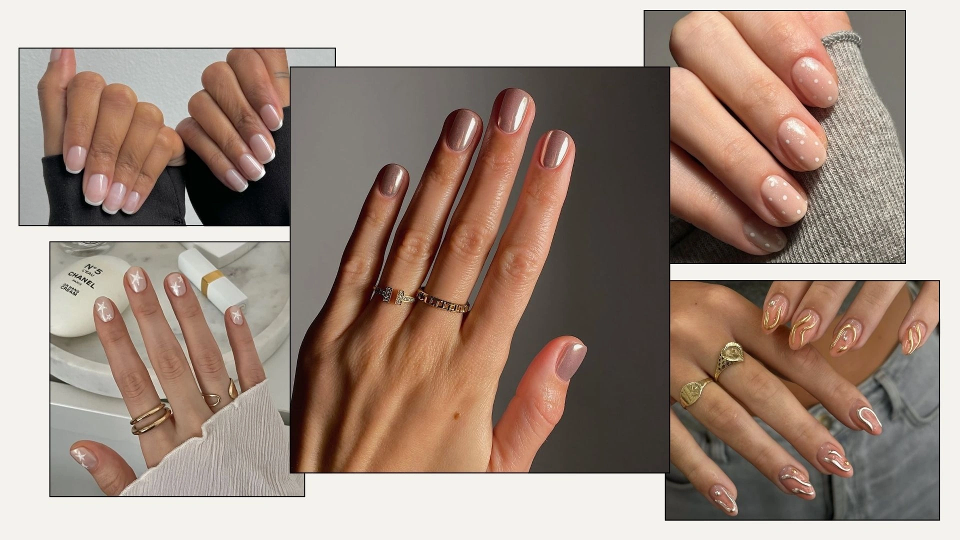 Classy Brown Nail Designs
