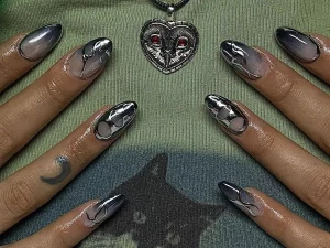 27 Stunning Coffin Black Nail Design Technique Tips