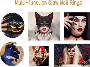 21 Stunning Crystal Gothic Nail Set For Gloomy Nights